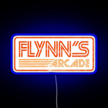Charger l'image dans la galerie, Flynn s Arcade 80s Retro RGB neon sign blue