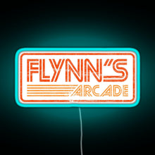 Charger l'image dans la galerie, Flynn s Arcade 80s Retro RGB neon sign lightblue