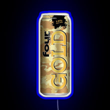 Charger l'image dans la galerie, Four Loko Gold RGB neon sign blue