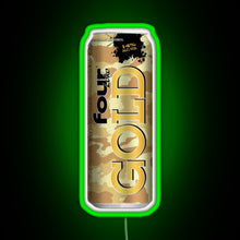Charger l'image dans la galerie, Four Loko Gold RGB neon sign green