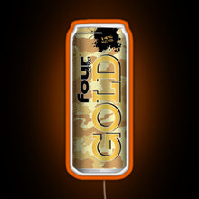 Charger l'image dans la galerie, Four Loko Gold RGB neon sign orange