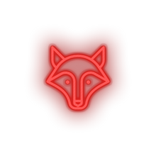 Charger l'image dans la galerie, red fox led animal carnivore cartoon fauna fox wolf zoo neon factory