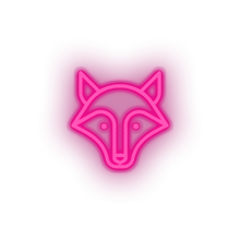 Charger l'image dans la galerie, pink fox led animal carnivore cartoon fauna fox wolf zoo neon factory