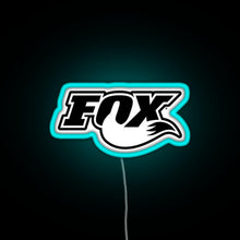 Charger l'image dans la galerie, FOX MTB RGB neon sign lightblue