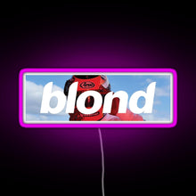 Charger l'image dans la galerie, Frank Ocean Blond Helmet Box Logo RGB neon sign  pink