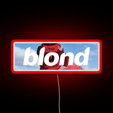 Charger l'image dans la galerie, Frank Ocean Blond Helmet Box Logo RGB neon sign red