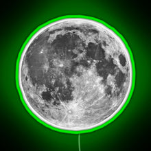 Charger l'image dans la galerie, Full Moon sticker RGB neon sign green