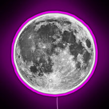 Charger l'image dans la galerie, Full Moon sticker RGB neon sign  pink