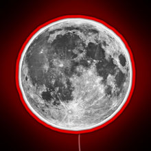 Charger l'image dans la galerie, Full Moon sticker RGB neon sign red