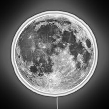 Charger l'image dans la galerie, Full Moon sticker RGB neon sign white