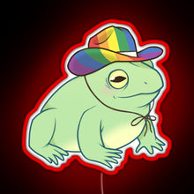 Charger l'image dans la galerie, Gay Pride Cowboy Frog RGB neon sign red
