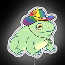 Charger l'image dans la galerie, Gay Pride Cowboy Frog RGB neon sign white