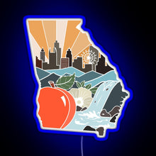 Charger l'image dans la galerie, Georgia RGB neon sign blue