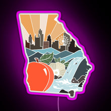 Charger l'image dans la galerie, Georgia RGB neon sign  pink