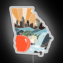 Charger l'image dans la galerie, Georgia RGB neon sign white