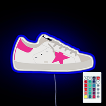 Charger l'image dans la galerie, Golden Goose Sneaker RGB neon sign remote