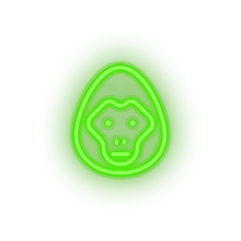 Charger l'image dans la galerie, green gorilla led animal cartoon fauna gorilla herbivore monkey zoo neon factory