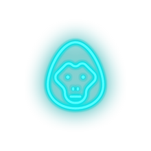 Charger l'image dans la galerie, ice_blue gorilla led animal cartoon fauna gorilla herbivore monkey zoo neon factory