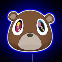 Charger l'image dans la galerie, graduation bear RGB neon sign blue