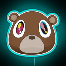 Charger l'image dans la galerie, graduation bear RGB neon sign lightblue