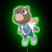 Charger l'image dans la galerie, Graduation Bear RGB neon sign green
