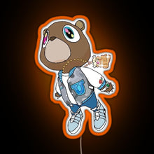 Charger l'image dans la galerie, Graduation Bear RGB neon sign orange