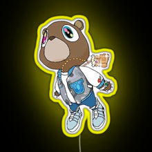 Charger l'image dans la galerie, Graduation Bear RGB neon sign yellow