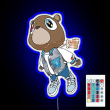 Charger l'image dans la galerie, Graduation Bear RGB neon sign remote