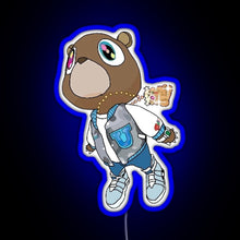 Charger l'image dans la galerie, Graduation Bear RGB neon sign blue