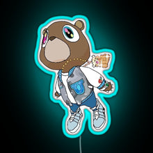 Charger l'image dans la galerie, Graduation Bear RGB neon sign lightblue