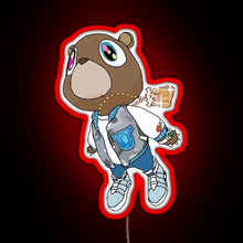 Charger l'image dans la galerie, Graduation Bear RGB neon sign red