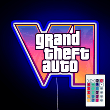 Charger l'image dans la galerie, GTA 6 VI Vice City  RGB neon sign remote