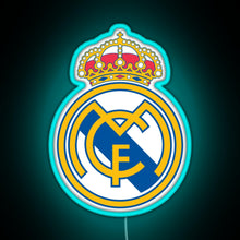 Charger l'image dans la galerie, Hala Madrid RGB neon sign lightblue