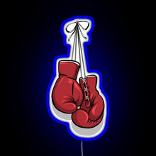 Charger l'image dans la galerie, Hanging gloves RGB neon sign blue