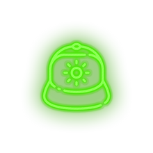 Charger l'image dans la galerie, green hat led beach cap fashion hat holiday summer vacation neon factory
