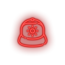 Charger l'image dans la galerie, red hat led beach cap fashion hat holiday summer vacation neon factory