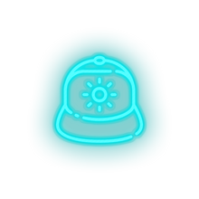 Charger l'image dans la galerie, ice_blue hat led beach cap fashion hat holiday summer vacation neon factory