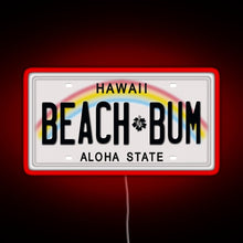 Charger l'image dans la galerie, Hawaii License Plate RGB neon sign red