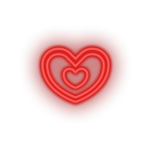 Charger l'image dans la galerie, red heart led heart like love relationship romance shape valentine day neon factory