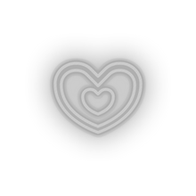 Charger l'image dans la galerie, white heart led heart like love relationship romance shape valentine day neon factory