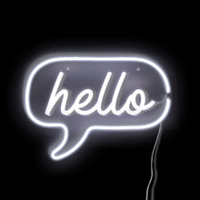 Charger l'image dans la galerie, White led hello sign