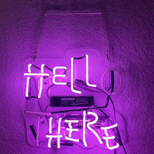 Charger l'image dans la galerie, Hell there neon sign