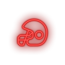 Charger l'image dans la galerie, red helmet led american football football club helmet safety soccer sport neon factory