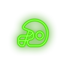 Charger l'image dans la galerie, green helmet led american football football club helmet safety soccer sport neon factory