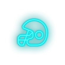 Charger l'image dans la galerie, ice_blue helmet led american football football club helmet safety soccer sport neon factory