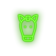 Charger l'image dans la galerie, horse Animal cartoon farm fauna herbivore horse zoo Neon led factory