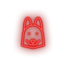 Charger l'image dans la galerie, red husky_dog led animal carnivore cartoon fauna husky dog pet zoo neon factory