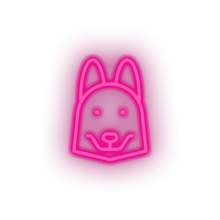 Charger l'image dans la galerie, pink husky_dog led animal carnivore cartoon fauna husky dog pet zoo neon factory