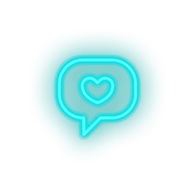 Charger l'image dans la galerie, ice_blue i_love_you led bubble heart I love you love relationship romance valentine day neon factory