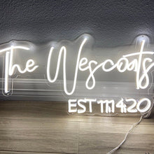 Charger l'image dans la galerie, customized name wedding neon light